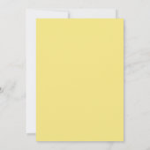 Invitation Mariage à la Petale de Ciel Jaune (Dos)