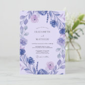 Invitation Mariage à la Petale Peinte d'Améthyste (Debout devant)