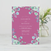 Invitation Mariage à la Petale Peinte de Baie (Debout devant)