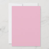 Invitation Mariage à la Petale Rose Bubblegum (Dos)