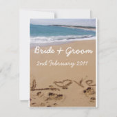Invitation Mariage à la plage (Devant)