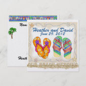 Invitation Mariage à la Plage (Devant / Derrière)