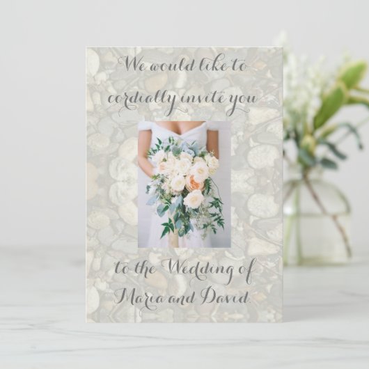 Invitation Mariage à la plage (Debout devant)