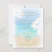 Invitation Mariage à la Plage (Dos)