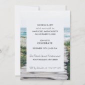 Invitation Mariage à la plage Love and the Beach Réception de (Dos)