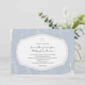 Invitation Mariage à la plage rustique de Starfish (Debout devant)