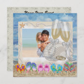 Invitation Mariage à la plage - SRF (Devant / Derrière)