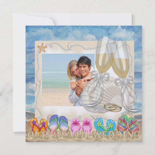 Invitation Mariage à la plage - SRF (Devant)