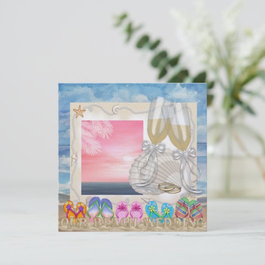 Invitation Mariage à la plage - SRF (Debout devant)