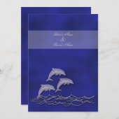 Invitation Mariage à la plage, thème de soirée (Devant / Derrière)