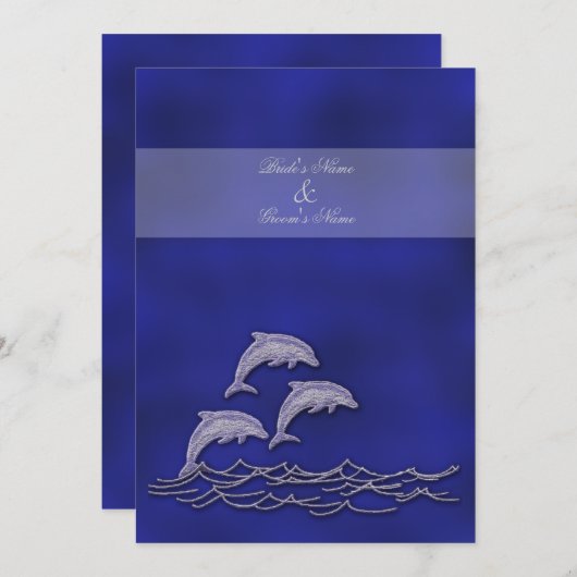 Invitation Mariage à la plage, thème de soirée (Devant / Derrière)