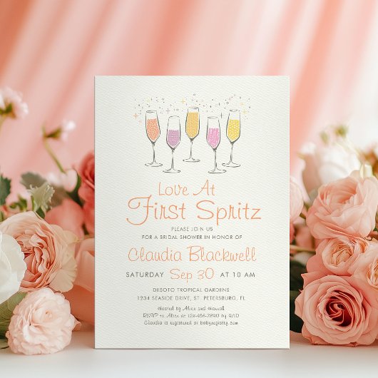 Invitation Mariage à la Première Gorgée de Spritz