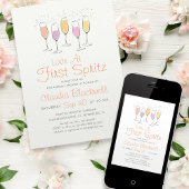 Invitation Mariage à la Première Gorgée de Spritz