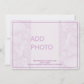 Invitation Mariage à la prune violette orange Enregistrer la  (Dos)