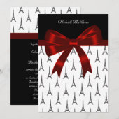 Invitation Mariage à la Tour Eiffel (Devant / Derrière)