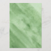 Invitation Mariage à la verdure aquarelle moderne (Dos)