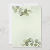 Invitation Mariage à la verdure Eucalyptus (Dos)