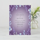 Invitation Mariage à la Vigne de Fleur de Violette (Debout devant)