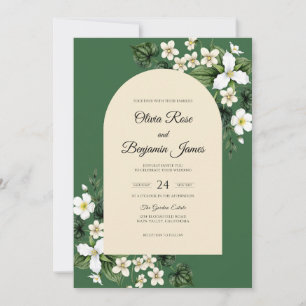 Invitation Mariage à la Vigne de Jasmin Émeraude