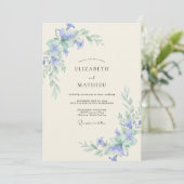 Invitation Mariage à la Vigne de Mer Periwinkle (Debout devant)
