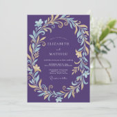 Invitation Mariage à la Vigne Dorée de Prune (Debout devant)