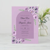 Invitation Mariage à la Vigne Violette (Debout devant)