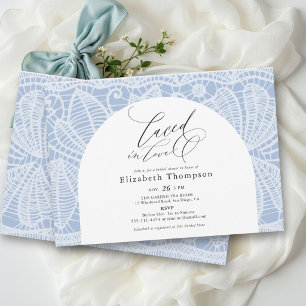 Invitation Mariage à l'Amour Quelque Chose de Bleu Crochet