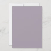 Invitation Mariage à l'Anémone Améthyste Poussiéreuse (Dos)