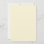 Invitation Mariage à l'anémone rose jaune pâle (Dos)