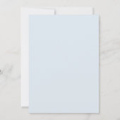 Invitation Mariage à l'aquarelle Azure Poudre (Dos)