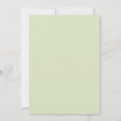 Invitation Mariage à l'aquarelle Eucalyptus | Blanc (Dos)