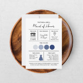 Invitation Mariage à l'aquarelle moderne bleu côtier de plage