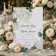 Mariage à l'aquarelle Rose Blanche