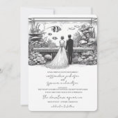 Invitation Mariage à l'aquarium avec détails (Devant)