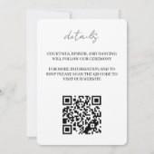 Invitation Mariage à l'Aquarium avec QR Code (Dos)