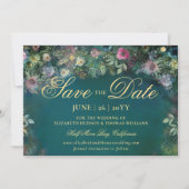 Invitation Mariage à l'arc des Roses forestiers enchantés Enr (Devant)
