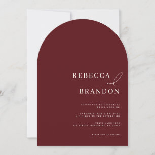 Invitation Mariage à l'arche de Bourgogne