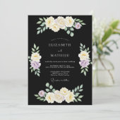 Invitation Mariage à l'Arche de Fleurs de Crème (Debout devant)
