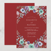 Invitation Mariage à l'arche éthérée de Bourgogne (Devant / Derrière)