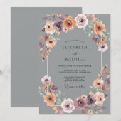 Invitation Mariage à l'Arche Éthérée de Prune (Devant / Derrière)