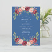 Invitation Mariage à l'arche florale de Bourgogne (Debout devant)