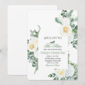 Invitation Mariage à l'autel Course Hippique Shower de Mariée (Devant / Derrière)