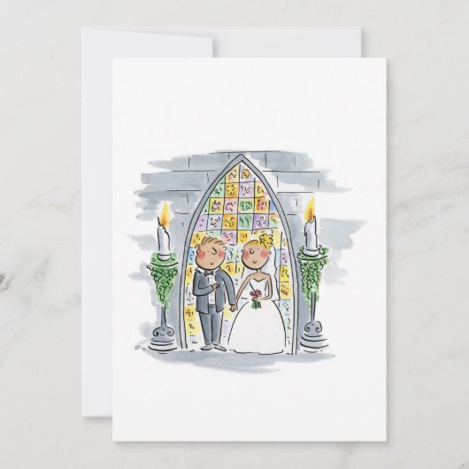 Invitation Mariage à l'église (Devant)