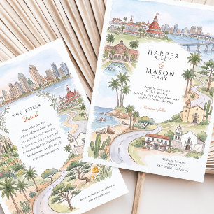 Invitation Mariage à l'hôtel Coronado Balboa Park à San Diego
