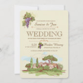 Invitation Mariage À L'Invitation Vignoble (Devant)