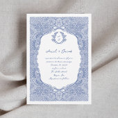 Invitation Mariage à mâchoires florales tiré à la main