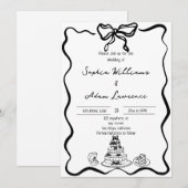 Invitation Mariage à main (Devant / Derrière)