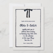 Invitation Mariage à main fantaisiste (Devant)