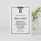 Invitation Mariage à main fantaisiste (Debout devant)