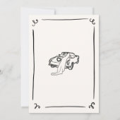 Invitation Mariage à main fantaisiste (Dos)